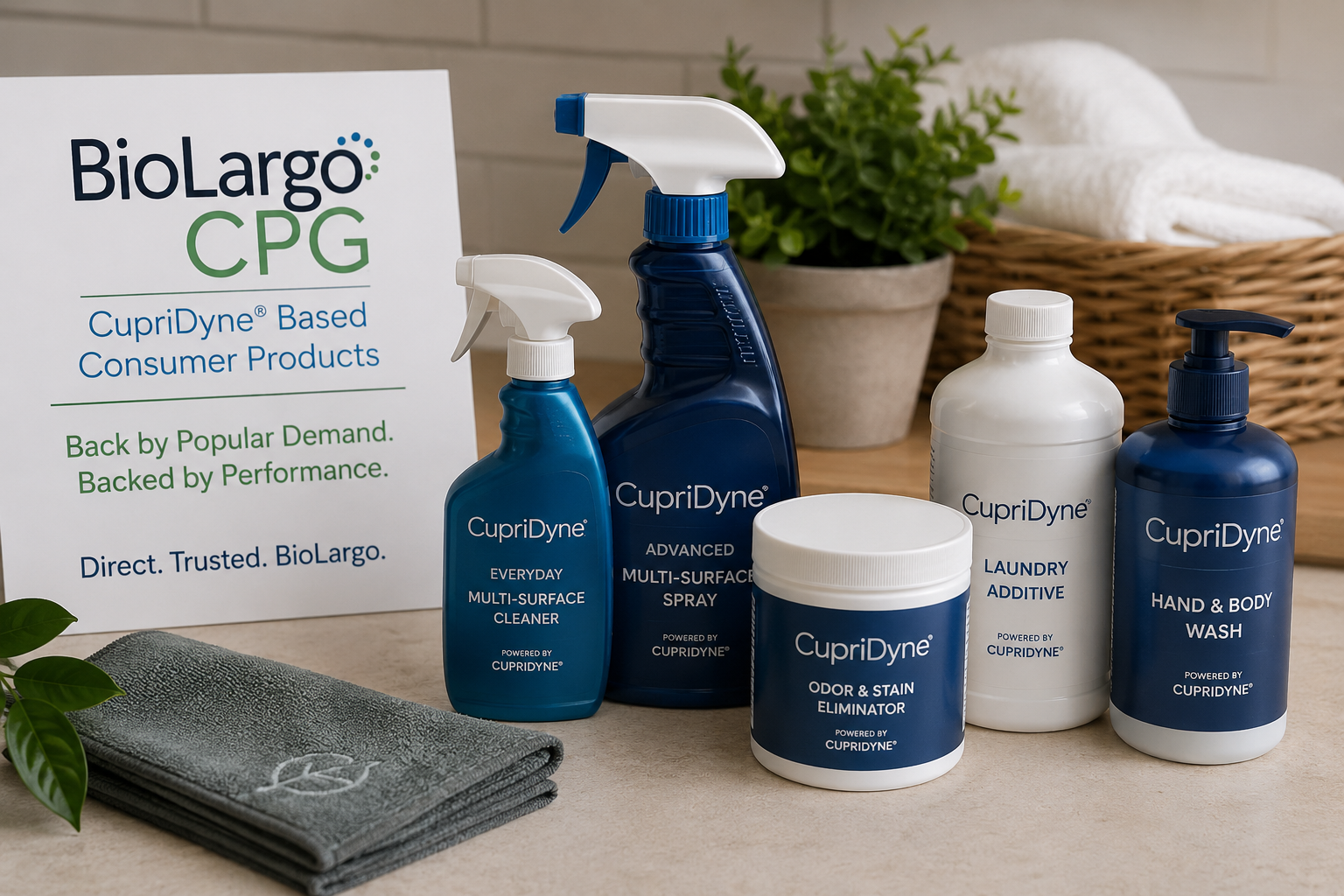 CupriDyne Clean Home Product Display CupriDyne Clean Home Product Display
