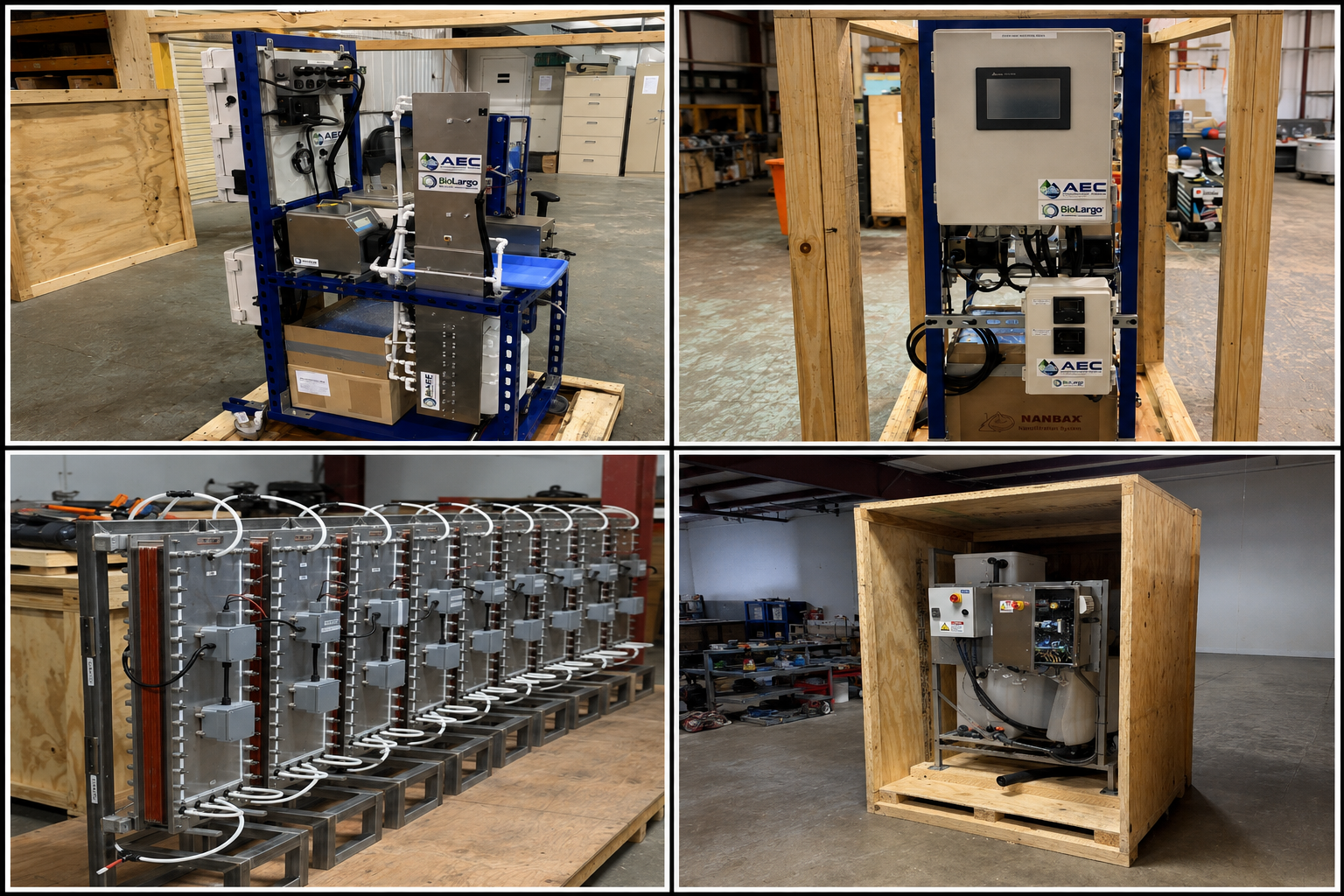 PFAS AEC Treatment Technology Quad Equipment Views PFAS AEC Treatment Technology Quad Equipment Views